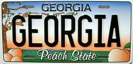 Georgia State License Plate Novelty Fridge Magnet - $7.99