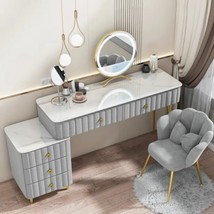Drawer Makeup Chair Dressing Table Led Woman Nordic Dressing Table Mirror Tavolo - £596.06 GBP+
