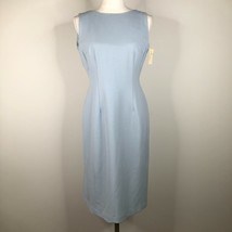 NEW she Fit and Flare Dress Size 10 Light Blue Backless Wool Made in Germany - £74.73 GBP