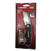 Husky Retractable Folding Box Cutter Utility Knife Durable Compact Heavy... - $258.84 MXN