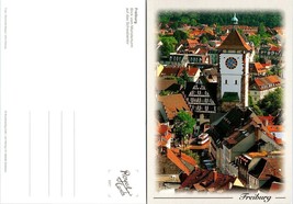 Germany Freiburg Schwabentor (Swabian Gate) Munster Tower View Vintage Postcard - £7.37 GBP