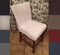 Stretch form fitting removable fabric dining chair covers: set of 2 or 4 - £15.65 GBP+