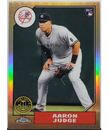  AARON JUDGE ROOKIE REFRACTOR &quot;1987 TOPPS&quot; RETRO 2017 TOPPS CHROME #87T-... - $229.95