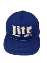 Vintage Trucker Hat Miller Lite BEER Cap SnapBack Mesh Snapback Foam Excellent - £27.17 GBP