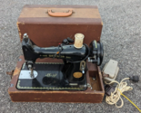 Vintage Sewmor Tip Top Sewing Machine Model 303 w/ Foot Pedal &amp; Case As ... - £76.42 GBP
