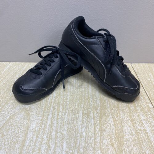 Puma Roma Basic PS Children's Kids Shoes - Black - Model 361594 12 - Size 11C - $16.83