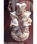 Dresden Germany figural candle holder &quot;The Arts&quot; painter, writer &amp; music - £144.70 GBP
