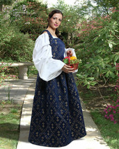 Women&#39;s Fleur de Lis Dress, finest fabric, handmade one by one, very nice!! - £76.52 GBP
