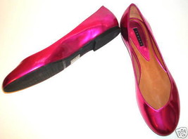 New $270 Womens Theory Flats Shoes 7.5 Shiny Pink Lot Kimchi Blue Sequins 2 pair - £211.42 GBP