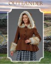 Misses 18th Century Outlander Claire Hood Peplum Jacket Cosplay Sew Pattern 6-14 - £15.17 GBP