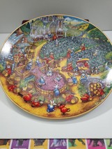 FRANKLIN MINT BILL BELL Cat Plate A PURRFECT HARVEST ~ COLLECTIBLE w/ 24... - $15.93
