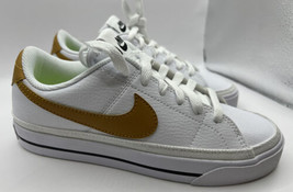 Nike Court Legacy Next Nature White Gold Suede 2022 DH3161 105 Women’s Size 5 - £56.02 GBP