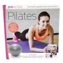 ProActive Pilates Step by Step Home Workout Book 8&quot; Ball and Digital Vid... - £18.98 GBP