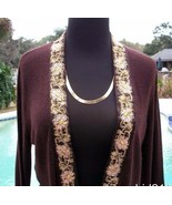 Cache Cashmere Blend Elaborate Embellished Trim + Belt Shrug Top New $12... - $70.02 CAD