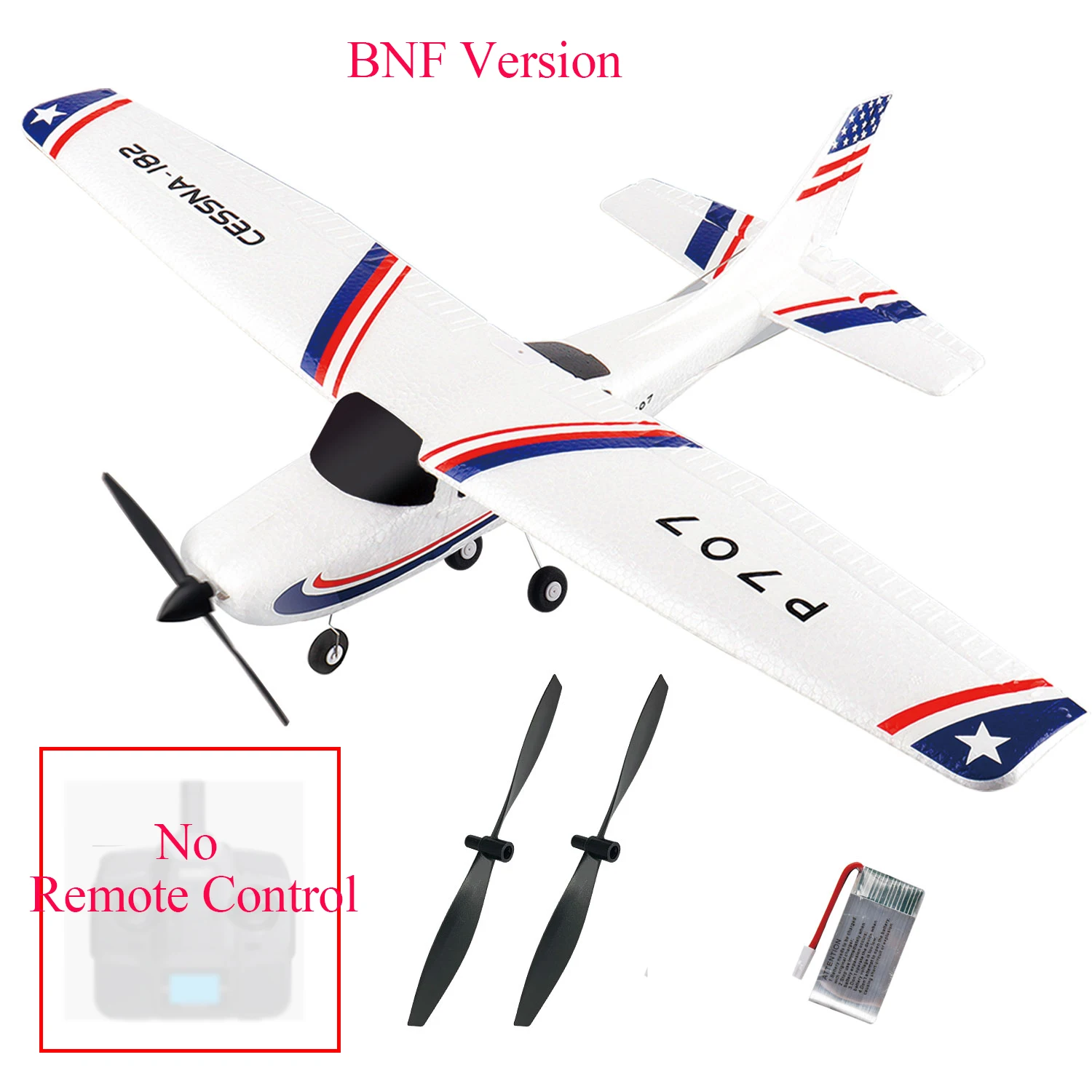 P707 2.4G 3CH Cessna 182 Micro RC Airplane BNF Without Transmitter Outdo... - $71.98