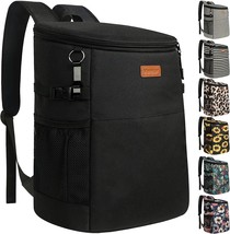 30 Cans Camping Cooler Backpack, Soft Backpack Coolers Insulated Leak Proof - £31.36 GBP