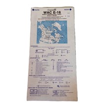 Vintage 1985 World Aeronautical Chart Canada WAC D-16 - £6.95 GBP