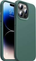 Compatible With iPhone 14 Pro Max Silicone Case, Midnight Green - £10.64 GBP