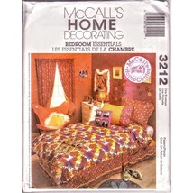 McCall&#39;s Sewing Pattern 3212 Bedroom Essentials Curtains Duvet Pillow Sham - $8.96