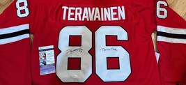 Chicago Blackhawks TEUVO TERAVAINEN Signed Jersey PSA Teuvo Time PHOTO P... - $197.99