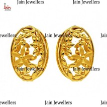 22 Kt Solid Hallmark Real Gold Screw Back Women&#39;S Stud Earrings 9 - 14  Grams - £1,526.65 GBP