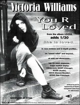 Victoria Williams You R Loved 1995 advertisement 8 x 11 Atlantic Records ad - £2.99 GBP