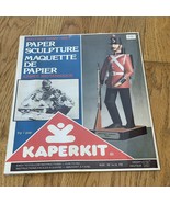 Paper Sculpture by Kaperkit British Army Soldier NOS 13&quot; High Figure New... - $8.99