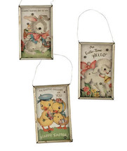 Bethany Lowe Easter Set of 3 &quot;Retro Spring BB Game&quot; SN7361 - £26.31 GBP