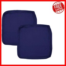Elegant 2 Pack Waterproof Patio Cushion Slipcovers - 24x24x4 Size for Fu... - $30.06