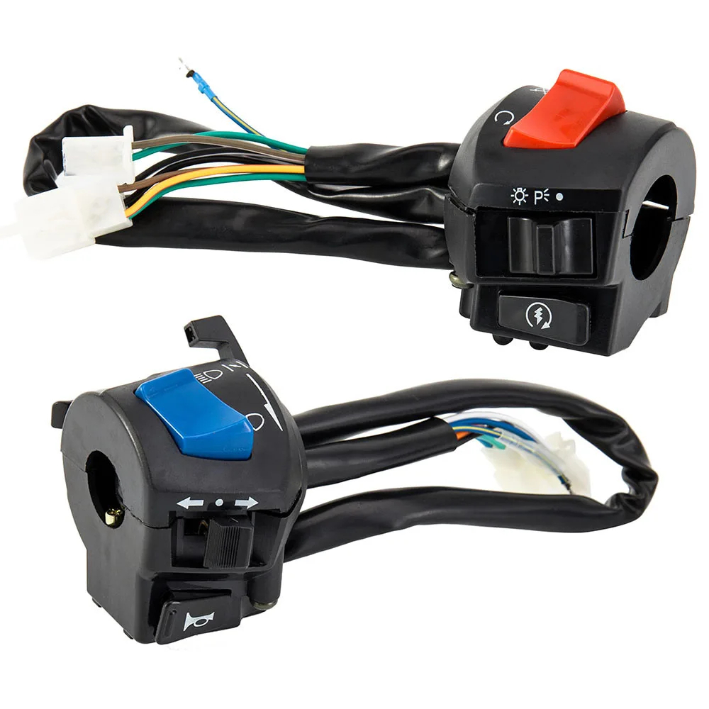 Motorcycle Handlebar Switch Control 1 Pair 7/8inch Universal Waterproof ... - $14.99