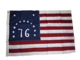 AES 2x3 Embroidered Bennington (76) 1776 210D Sewn Nylon Flag 2&#39;x3&#39; House Banner - £23.51 GBP