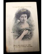 Antique Postcard Happy Christmas ALPHA Series Alfred Stiebel Londan Germ... - $21.11 CAD