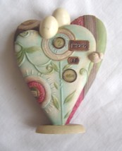  Enesco 2007 Take Heart By Karen Hahn 2 Hearts as One Figure  - £19.80 GBP