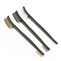 3Pcs Mini Wire Brush Set, Rust Paint Metal Cleaner, Cleaning Welding Slag And Ru - $9.99