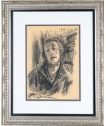 Leonid Balaklav Autoportrait Charbon Sur Papier 19 &quot; x 16 &quot; Signée Et Da... - £1,491.25 GBP