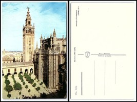 SPAIN Postcard - Sevilla, La Cathedral y la Giralda D9 - $52.11 MXN