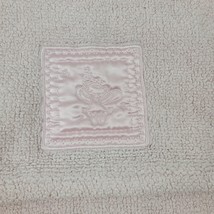 Tiddliwinks Pink Chenille Baby Girl Blanket Satin Patch Angel Fairy Teddy Bear - £39.21 GBP