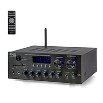 Pyle Stereo Amplifier Audio Receiver Sound System - Bluetooth Wireless Streaming - £106.32 GBP