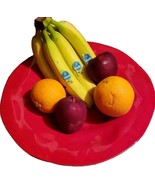 16&quot; Red Ceramic Serving Bowl Ideal for Salads or Pasta. Made in Italy. I... - $17.09