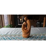 Vintage Virgin Mary Baby Jesus Olive Wood Statue 8.25&quot; - £33.97 GBP