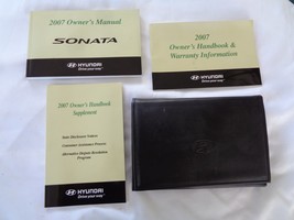 2007 Hyundai Sonata Owners Manual Set W/ Case Oem Free Shipping! - £7.08 GBP