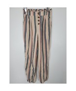 American Eagle Pull On Pants Small Womens High Rise Multicolored Striped... - £16.65 GBP