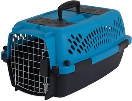 Aspen Pet Fashion Pet Porter Kennel Breeze Blue and Black - Small - £40.36 GBP