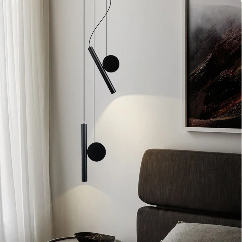 Minimalist bedside pendant lamp, fashionable restaurant, freely adjustab... - $35.75+