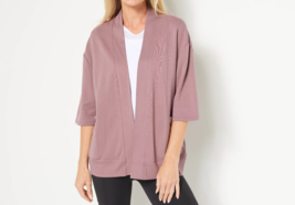 zuda Z-Knit Open Front Topper Rose Taupe,X-LARGE - £21.85 GBP