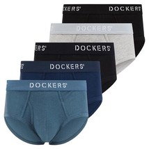 Dockers Mens Multi-Color Underwear Bikini Briefs 100% Cotton Tag Free -5... - £17.40 GBP