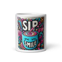 Generic Funny Sip and Smile Coffee Mug - £10.90 GBP