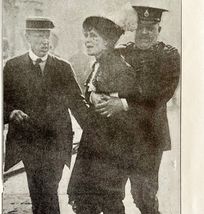 1914 Emmaline Pankhurst Suffragette Arrested London Police WW1 Ephemera ... - $140.13 CAD