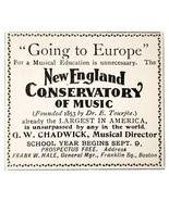 New England Conservatory Of Music 1897 Advertisement Victorian Boston AD... - $19.99