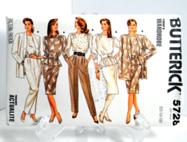 Butterick Sewing Pattern 5728 12-14-16 Misses Petite Jacket Top Skirt Pants 1987 - $6.50